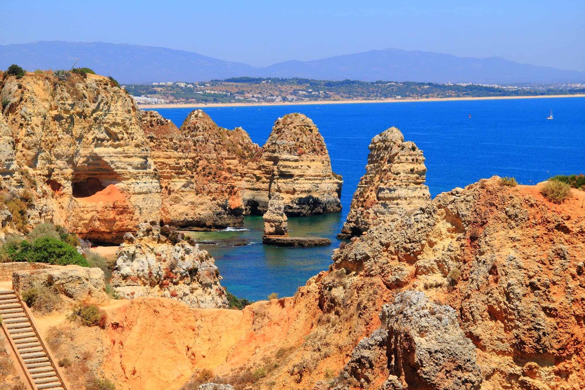 Ponta da Piedade hiking in the Algarve Portugal